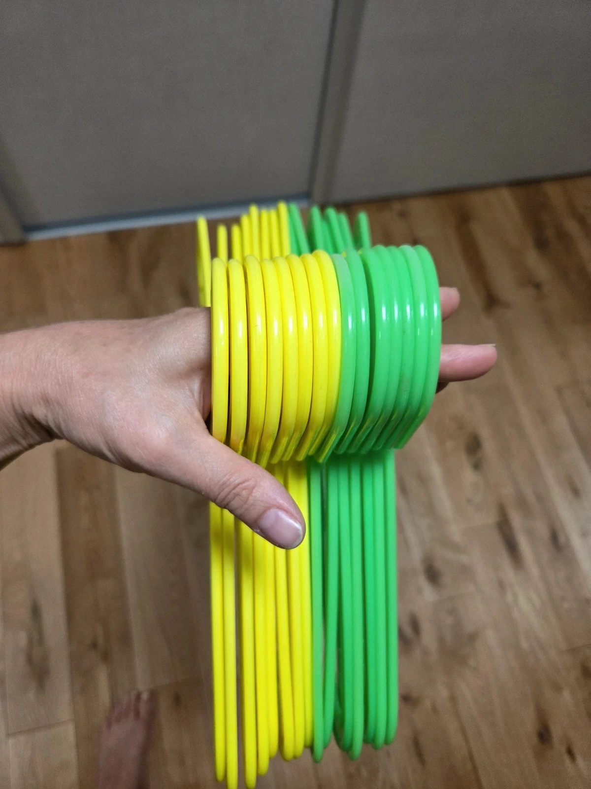 Ikea green and yellow children's hangers – photo 3